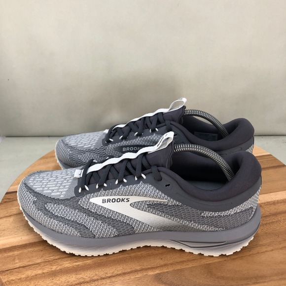 Brooks Revel 7 Mens Running Shoes Grey White 1104351D014 Size 10.5 Medium D main image 8